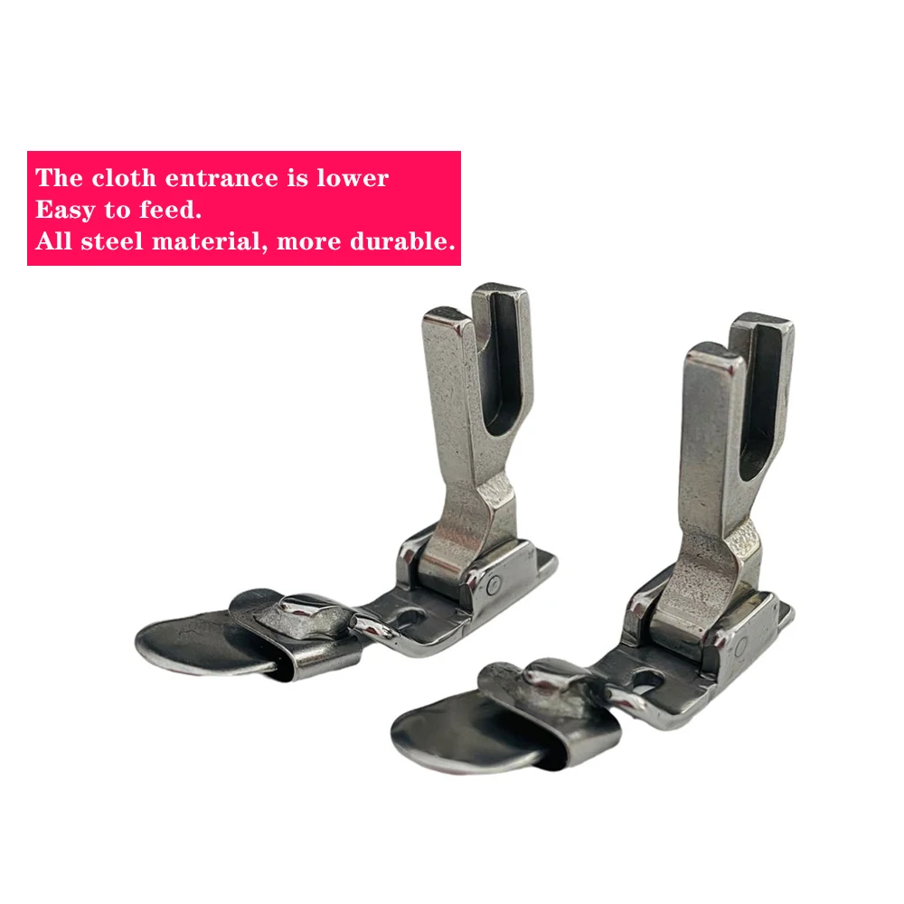 New P351 Hemming Presser Foot Curved Hemming Bottom Folding Double-layer Straight Line Splicing All-steel Presser Foot