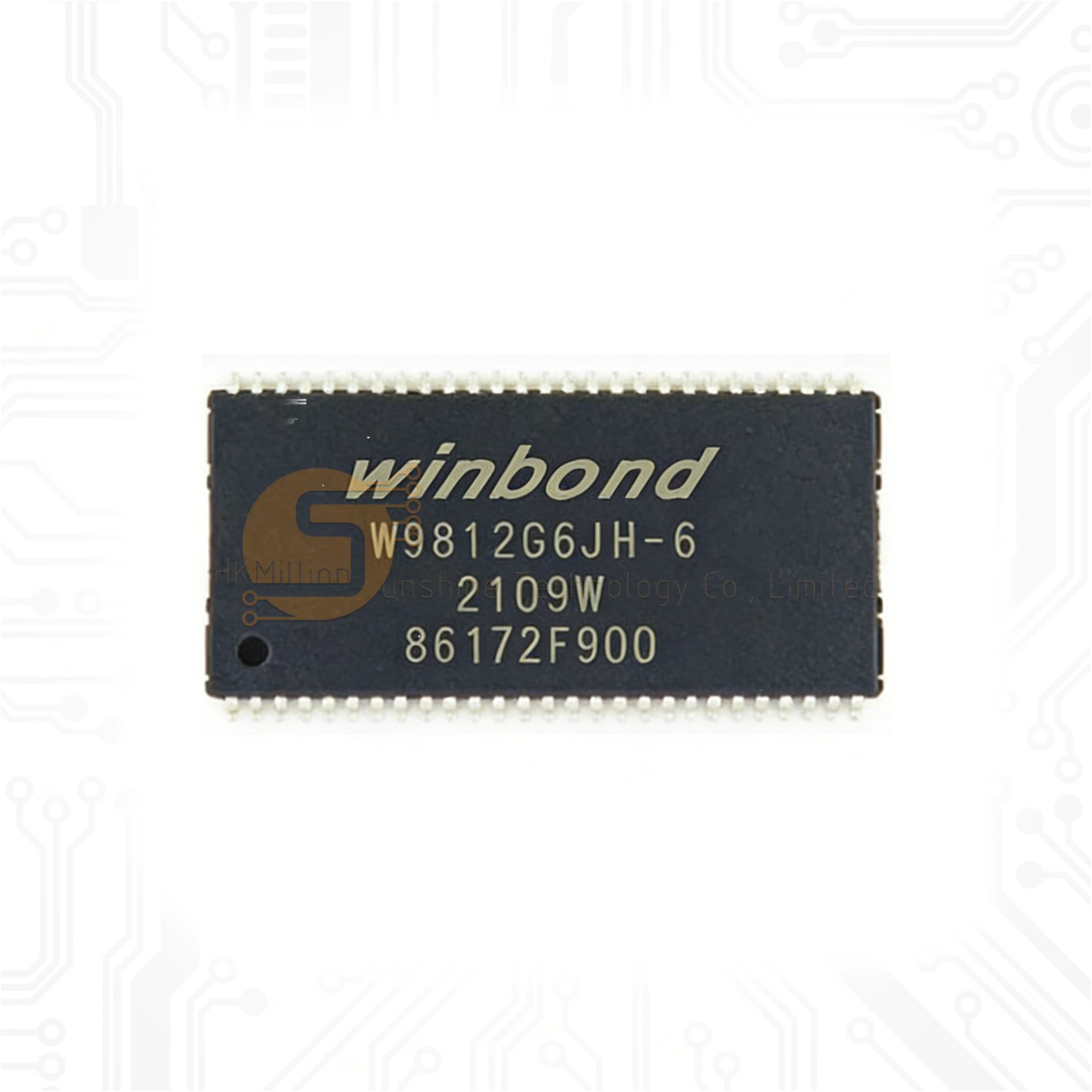Original 20pcs W9812G6JH-6 SDRAM Chip 128Mb 8Mx16 TSSOP-54 Memory IC Brand New and Original