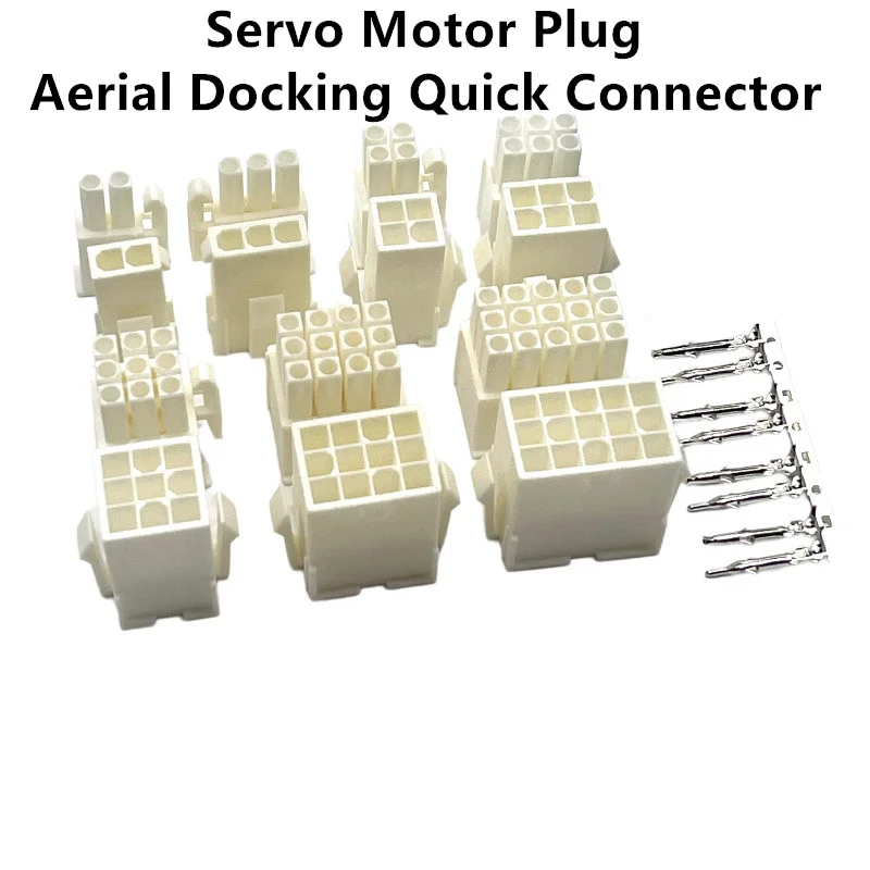 Applicable Yaskawa and Hechuan Servo Motor Plug Encoder Power Cable Connector 4Pin 6Pin 9Pin 12Pin 15Pin Male Female Connector
