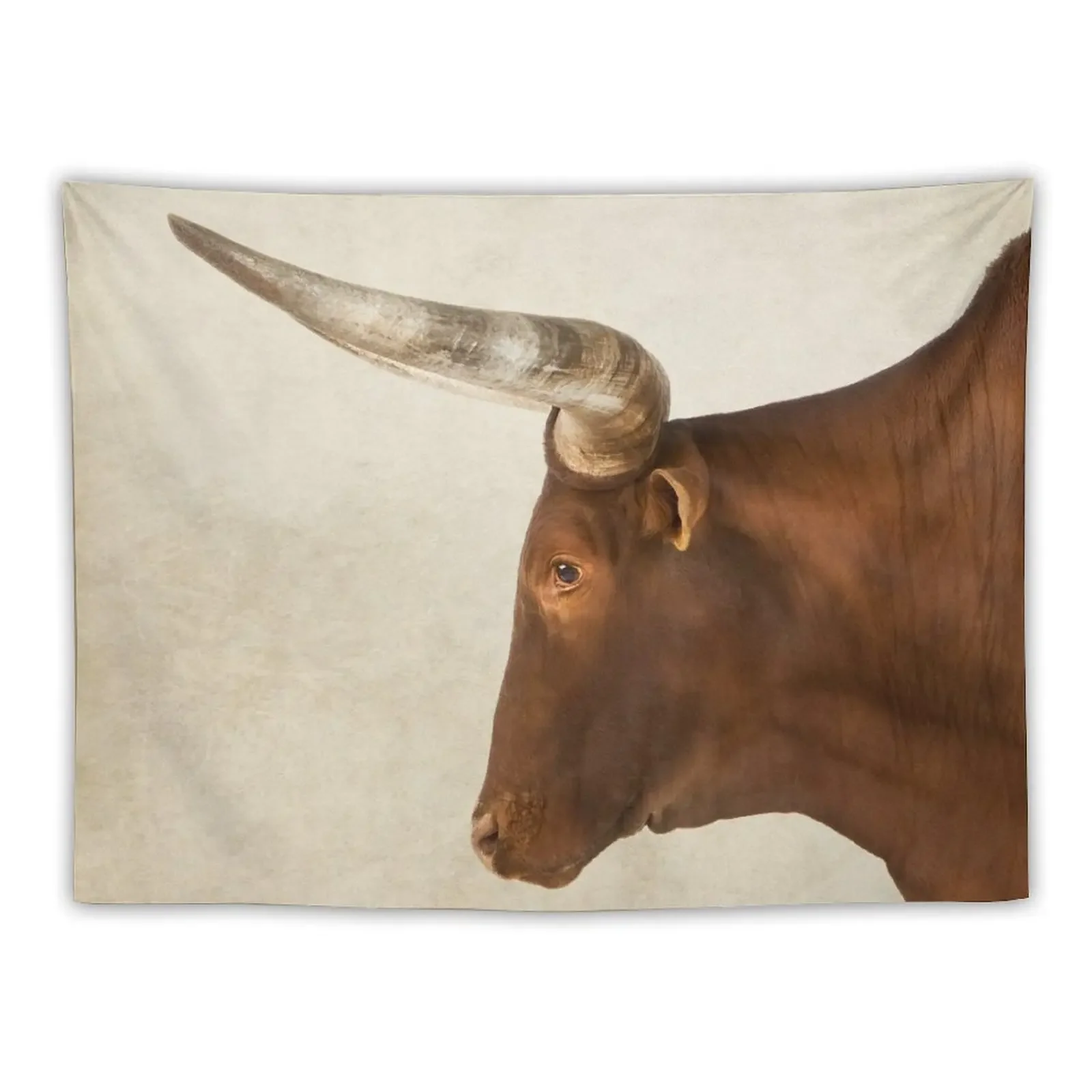 Texas Longhorn Art, Farm Animal Portrait Tapestry Luxury Living Room Decoration Custom Decorations For Your Bedroom Tapestry