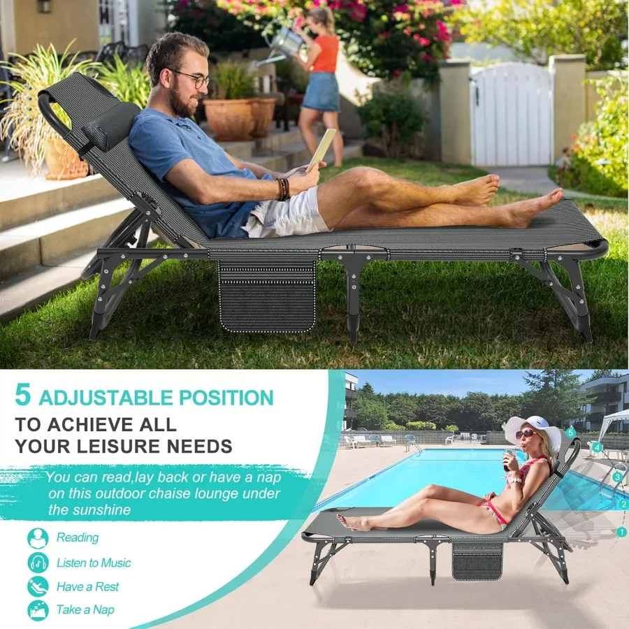 سرير تخييم للبالغين سرير قابل للتعديل عالي التحمل للنوم بطبقة مزدوجة قابلة للتعديل 1200D مع حقيبة حمل مرتبة للمنزل #5