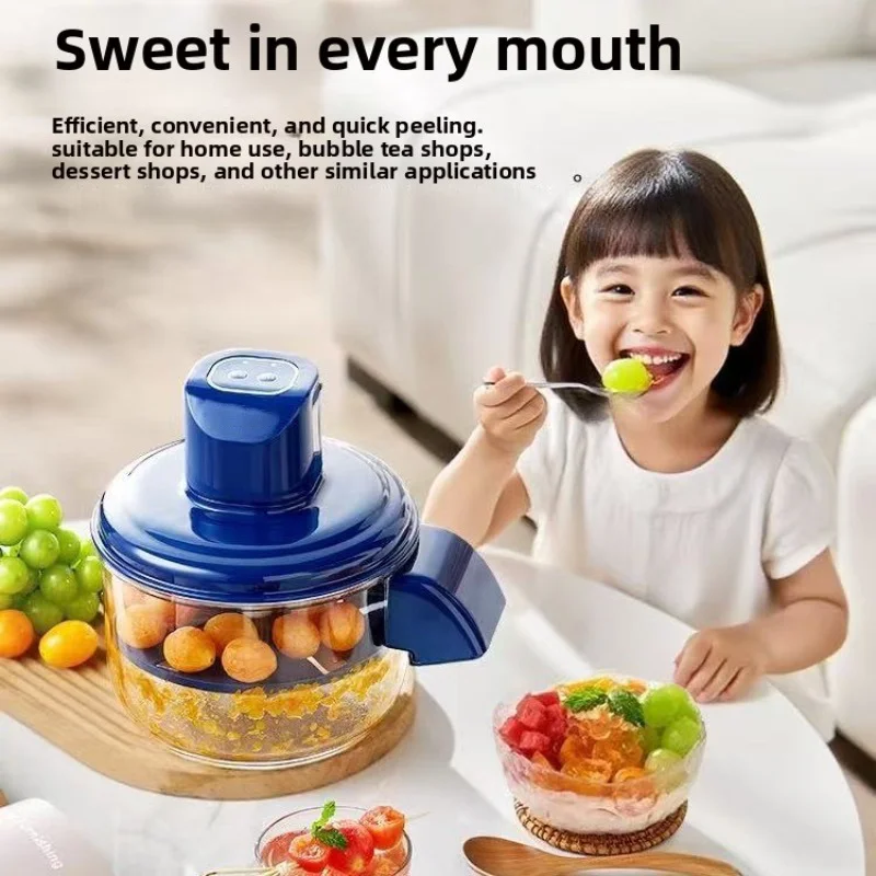 

﻿ Rechargeable Machine Automatic Household Electric Fruit Peeler Peeling Machine Artifact Suitable For Grape Plum Cherry