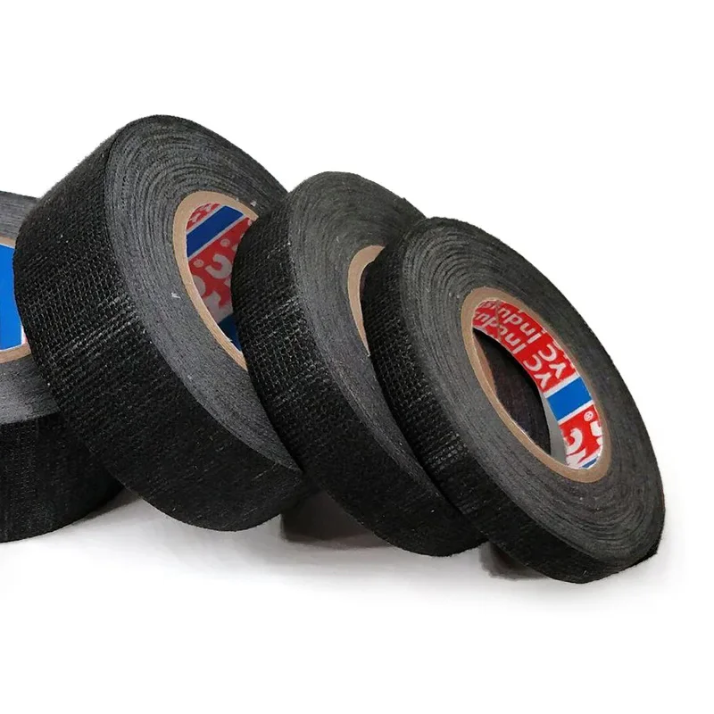 15 Meter Heat-resistant Flame Retardant Tape Coroplast Adhesive Cloth Tape For Car Cable Harness Wiring Loom Protection