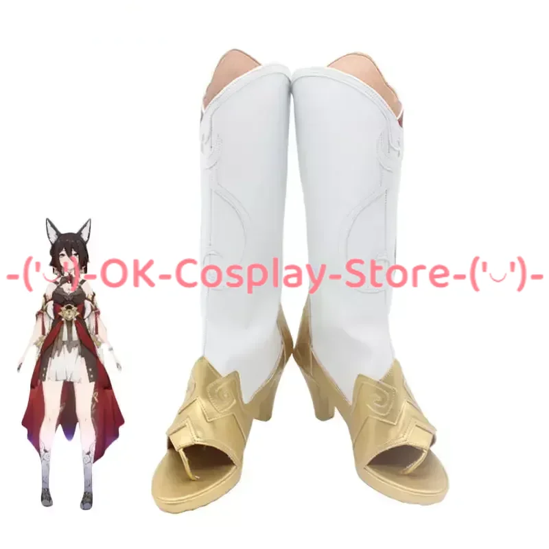 

Game Honkai Star Rail Tingyun Cosplay Shoes Halloween Carnival Boots PU Leather Shoes Cosplay Props Custom Made