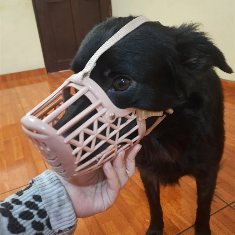 Outdoor Anti-eating Dog Muzzle for Medium Large Dogs Adjustable Pet Mask Golden Resistant Labrador Accessories Mascotas Supplies