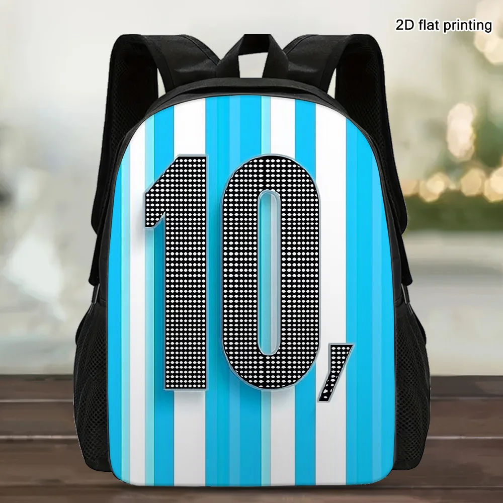 

1 piece Fashion Legend Digital 10 Backpack - Bold 2D flat print design, lightweight washable fabric, ergonomically adjustable