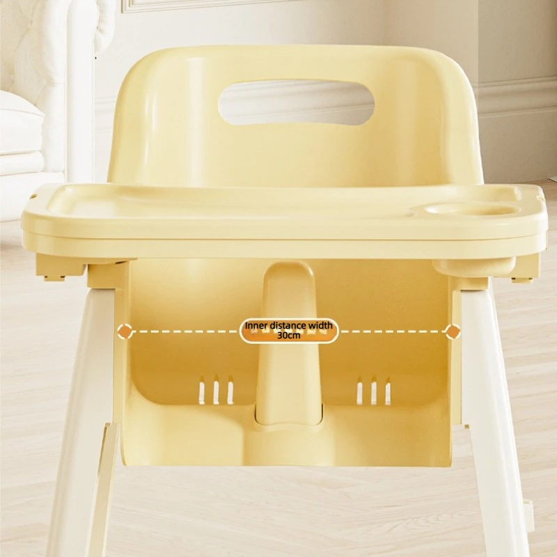 كرسي مرتفع للأطفال، كرسي طاولة طعام منزلي، مطعم متعدد الوظائف، فندق، كرسي مرتفع للأطفال تجاري بعجلات عالمية #4