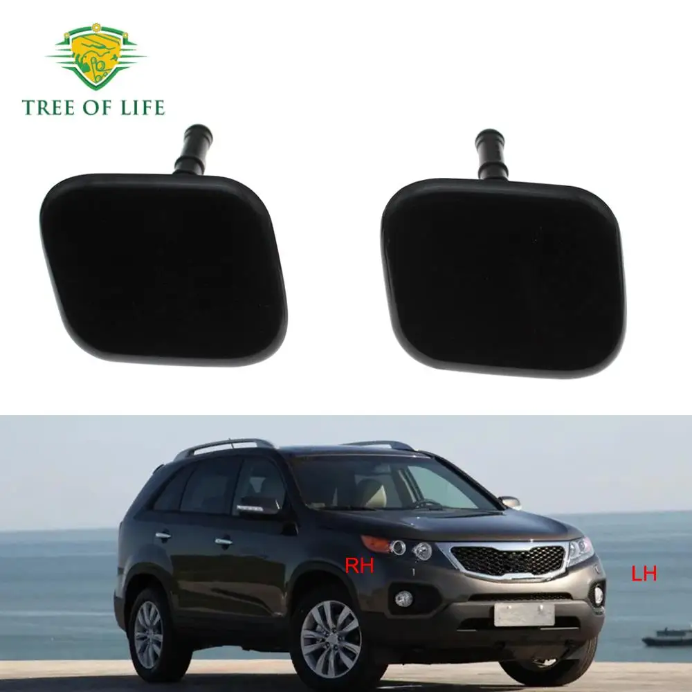 

For KIA Sorento 2010 2011 2012 Right Left Front Bumper Headlight Headlamp Washer Nozzle Cover Jet Cap 98680-2P000 98690-2P000