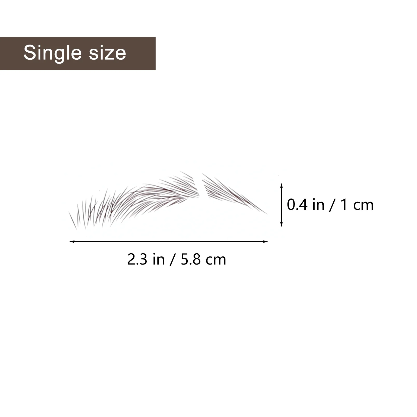 

6Pcs False Eyebrows Cosmetics Seamlessly Blend Full Natural Brows Save Time for Makeup Lovers Eyebrow Stickers