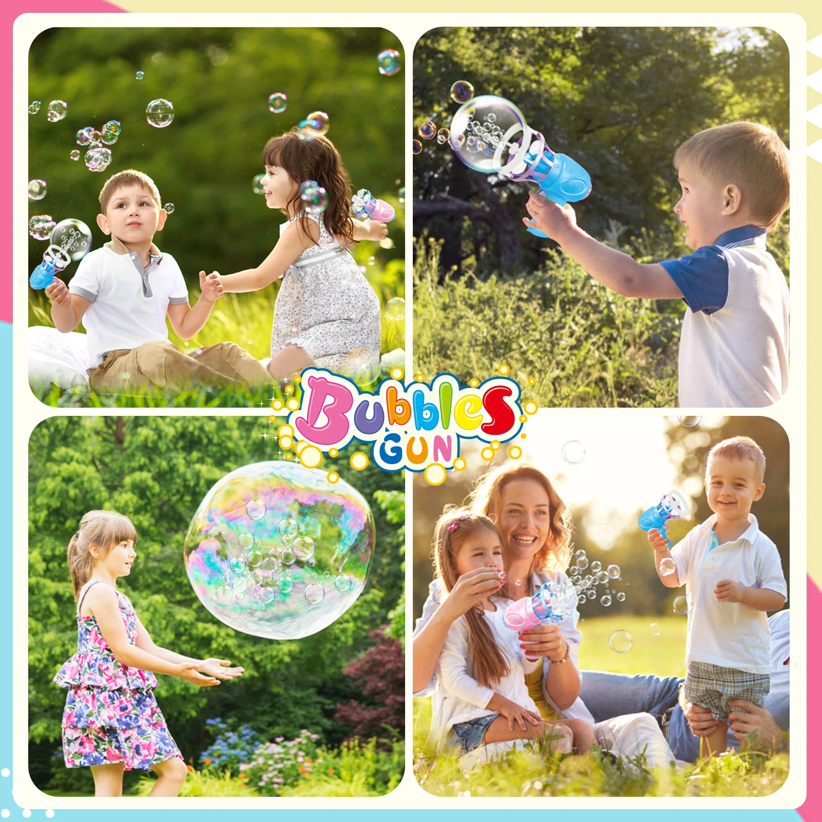 Machine à bulles pistolet à bulles électrique jouets pour enfants bulles souffleur de savon automatique jouets de plein air jeux de fête enfants cadeaux d'anniversaire jouet