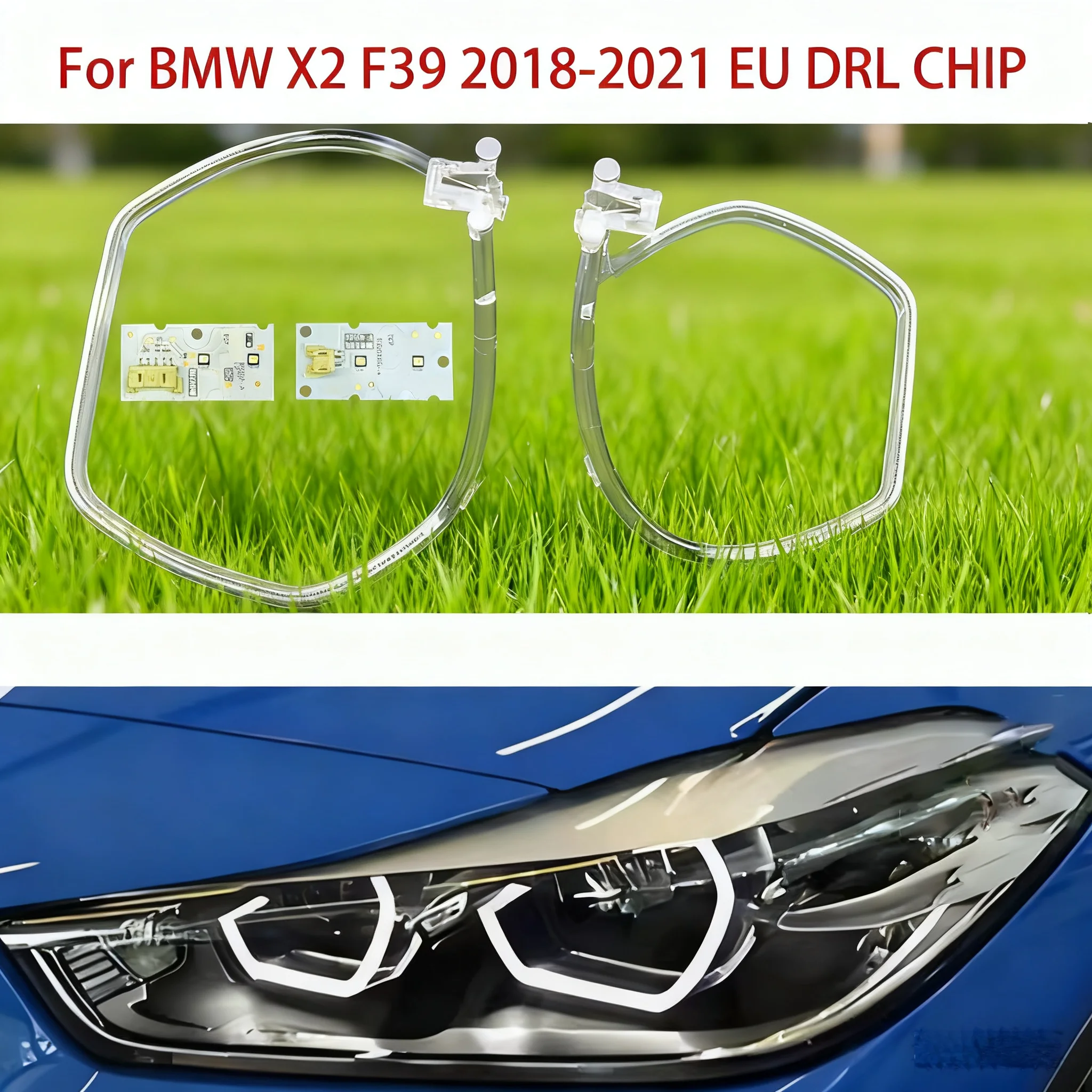 

Запасные части для фар для BMW дневных ходовых огней X2 Aperture F39 Source 2018-2021 Белый балласт ЕС Angel Eye Car DRL CHIP
