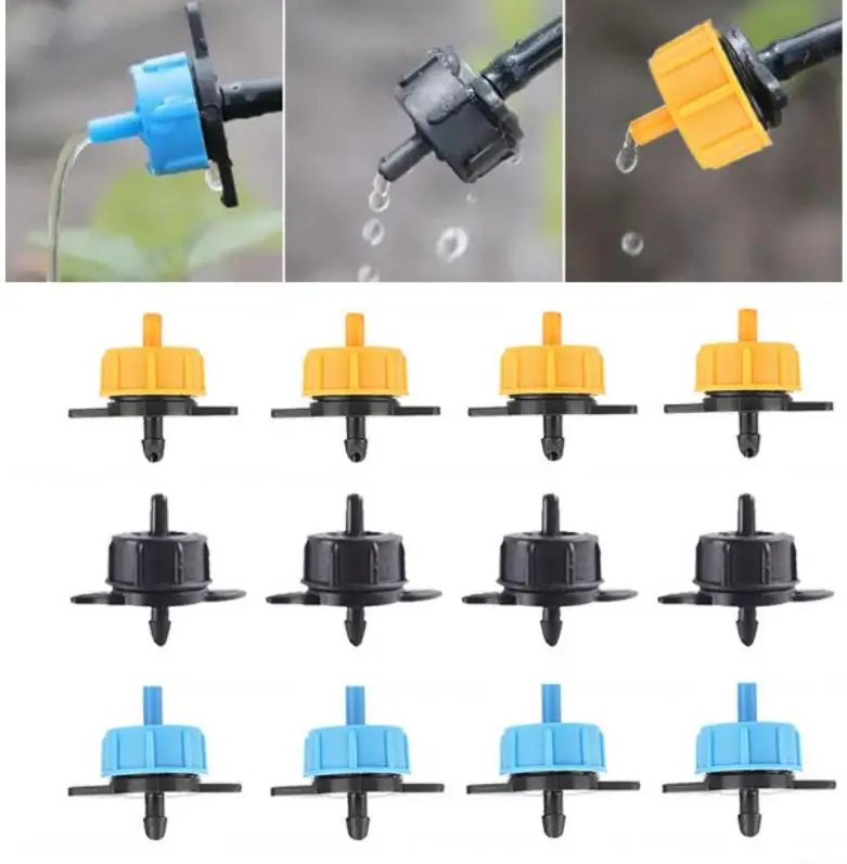 10 Pezzi Regolatori Di Flusso Per Irrigazione A Micro Goccia Da Giardino 8L Per Serra Con Emettitore A Flusso Fisso E Compensazione Della Pressione-image