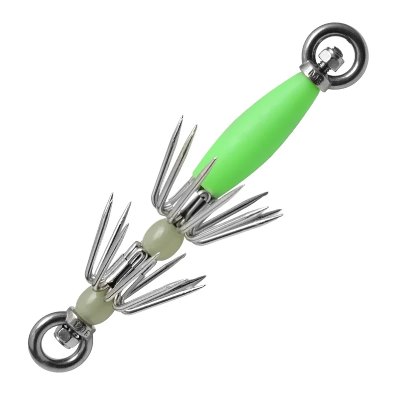 B48B-خطاف مظلة مضيئة لصيد الأسماك، طعم حبار كبير، خطاف تركيب الحبار 15 سم، خطاف الحبار العملاق، معدات تثبيت الحبار #1