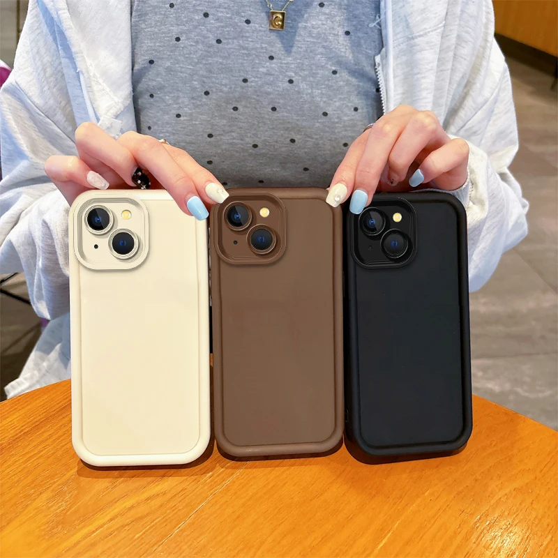 Funda iPhone de silicona antideslizante lavable antigolpes negra - imagen 3