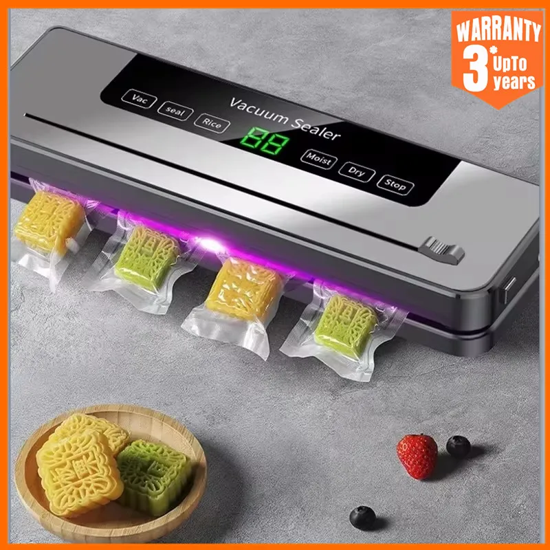 Vacuum Sealer Machine Automatic Food Sealer for Dry and Wet Food Kitchen Vacuum Packaging Machine Food Storage Saver Keep Fresh
