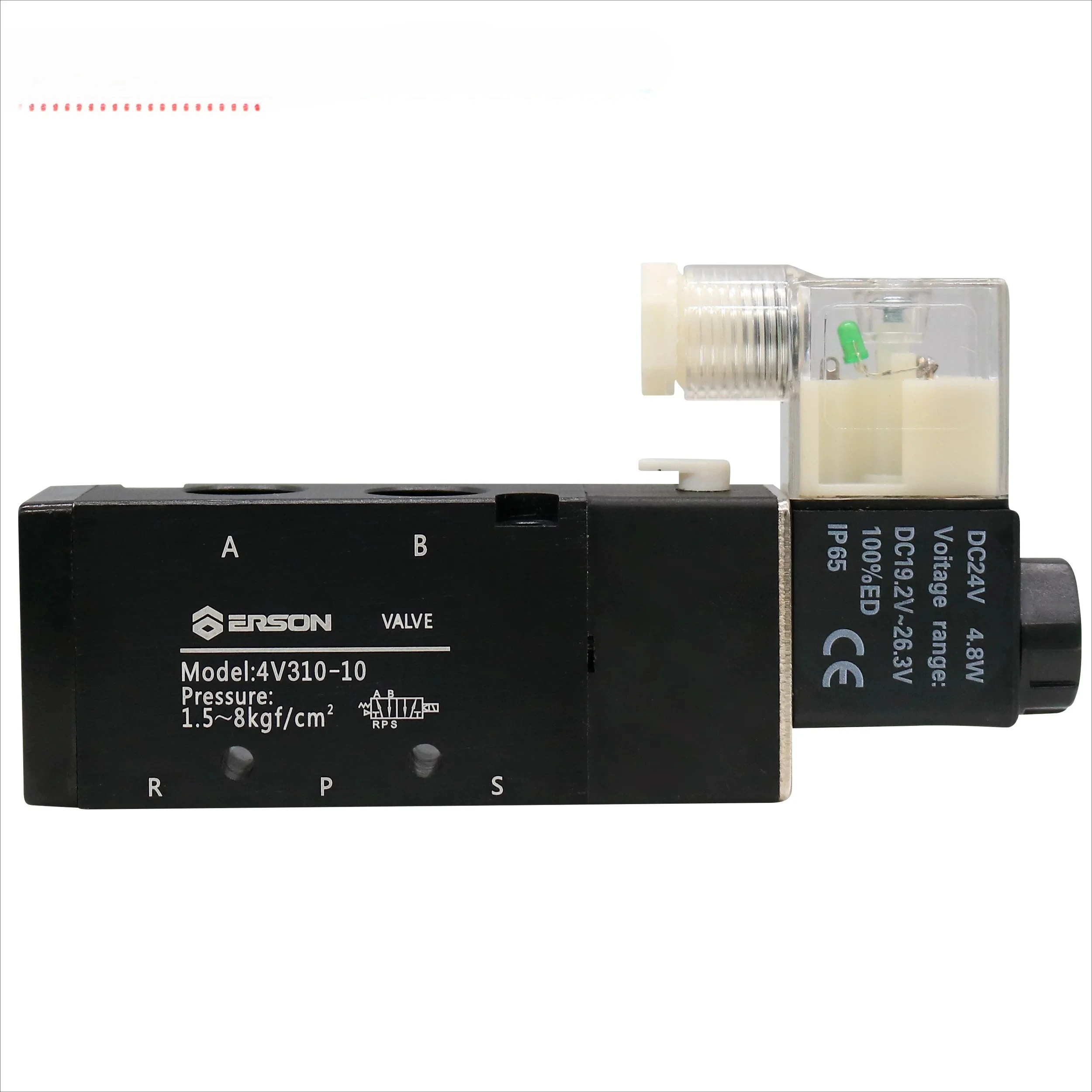 Shinyee Pneumatic Airflow 4V310-08 Pneumatic Air Solenoide Control Valve Default pressure 0.15 to 0.8MPa (21-114psi)