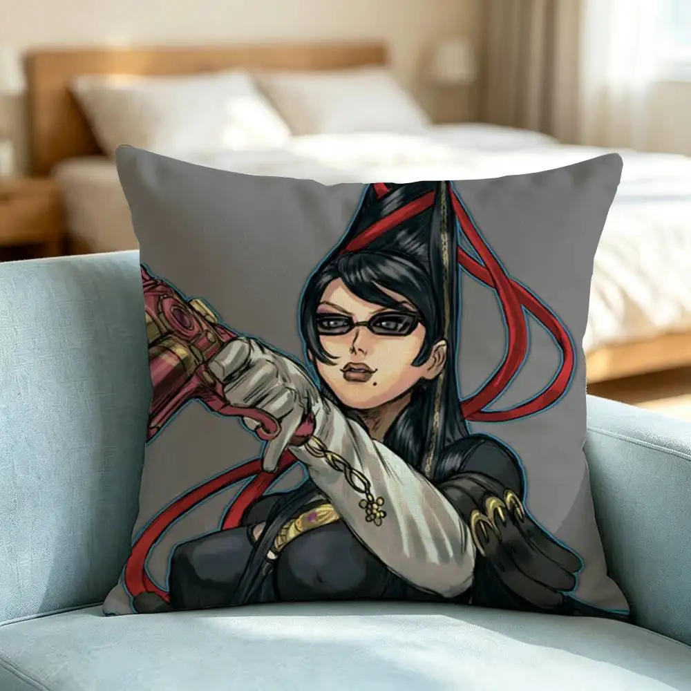 Bayonetta 2 Cereza-A Square Double-Sided printed Pillow Case Bedroom Bedside Pillow Sofa Cushion Cover Gift 5