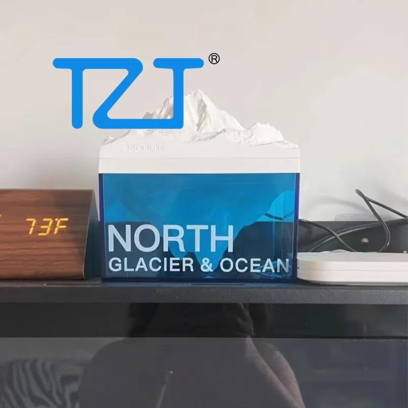 TZT-ベッドサイドナイトライト,Bluetoothスピーカー付きアロマディフューザー,無段階調光,1.6W,青とピンク