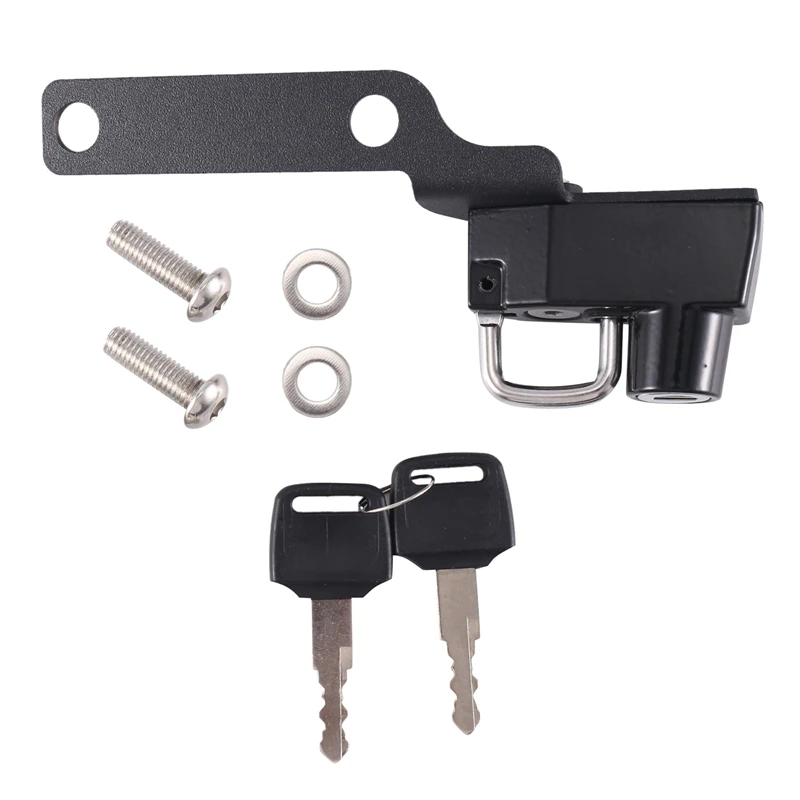 Top!-Motorcycle Helmet Lock Anti-Theft With 2 Keys For Honda CB125R CB150R CB250R CB300R CB500R CB650R CBR650R 2019-