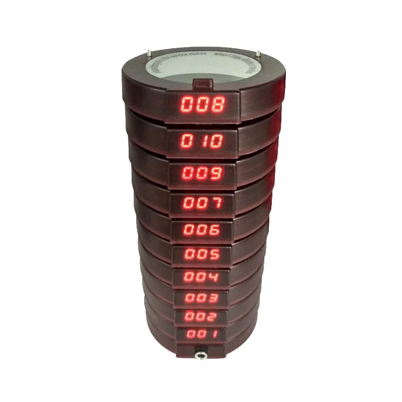 433.92mhz New Technology Restaurant Paging Call Keypad Coaster Buzzer Beeper Wireless Pager System