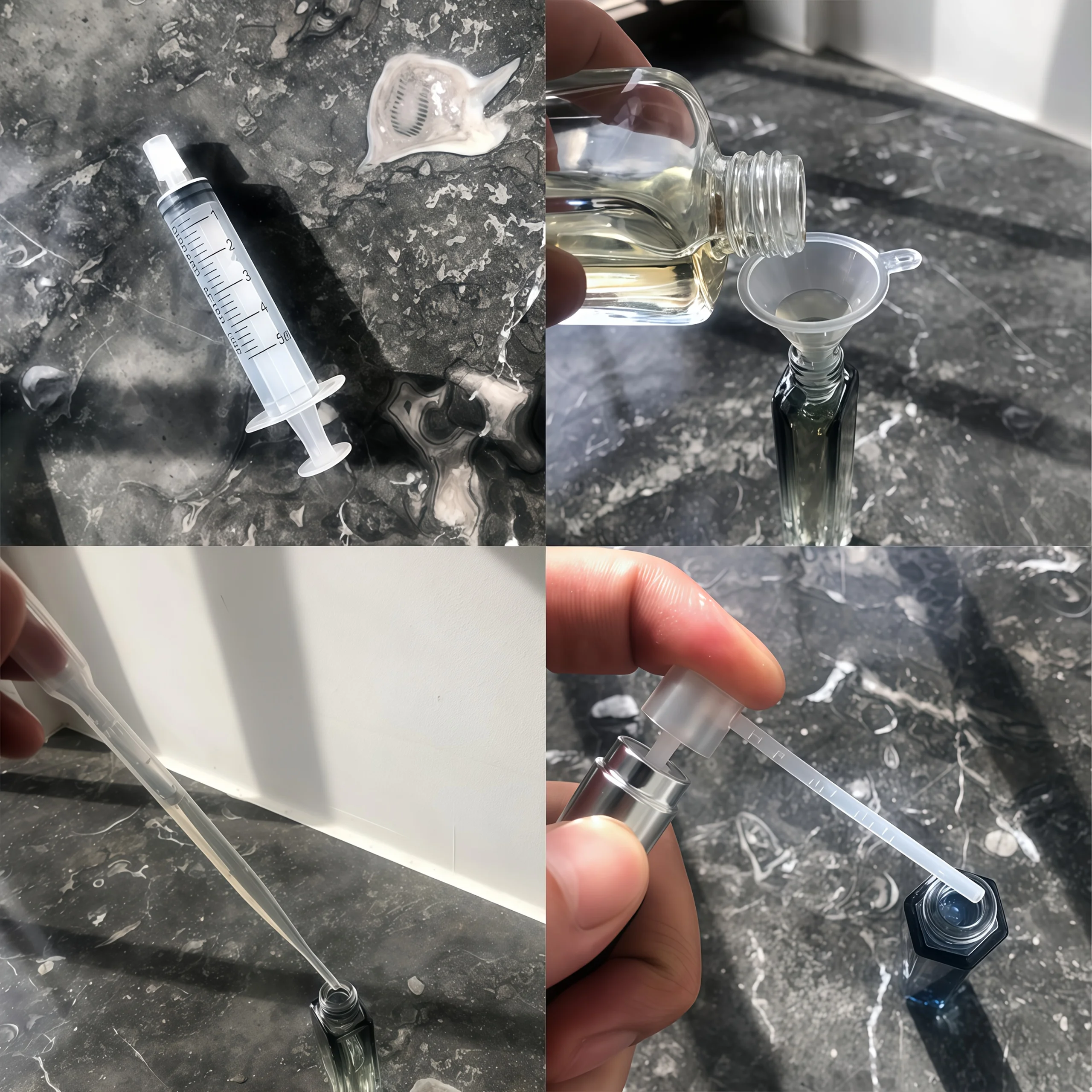 30-teiliges Multifunktionales Parfüm-Nachfüllset, Flüssigkeitsextraktor, Geeignet für Parfüm und Eau de Cologne – Detail 2