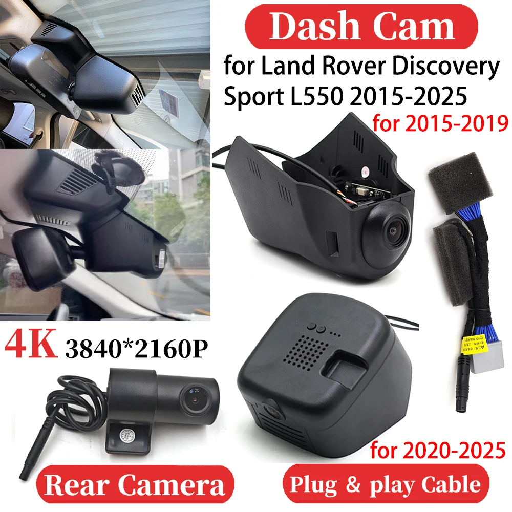 

ZJCGO for Land Rover Discovery Sport L550 2015-2025 UHD Car 4K Video Recorder DVR Dash Cam Dashboard Camera Night Vision