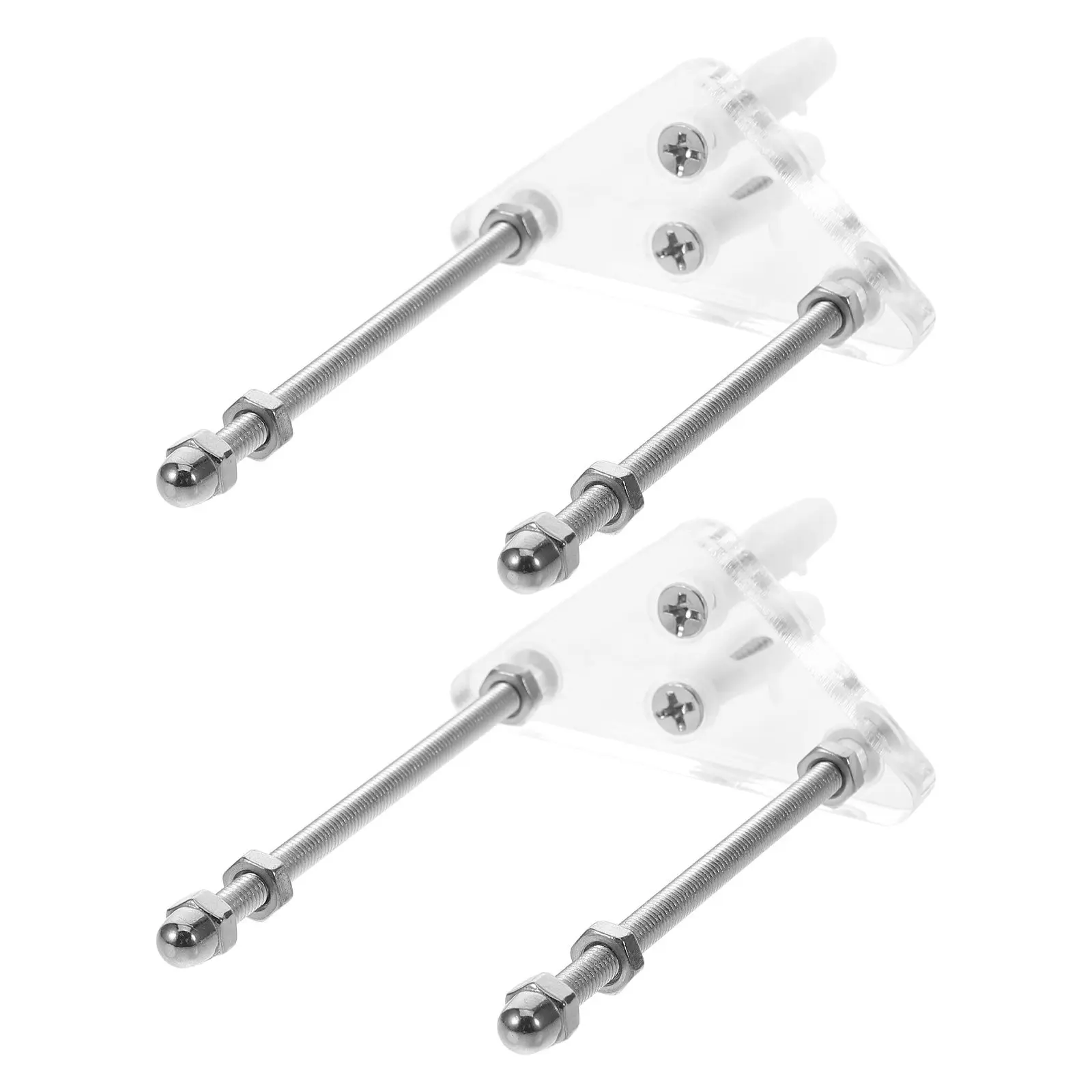 1Pair Triangular Skateboard Wall Mount Rack Acrylic Stainless Steel Space Saving Skateboard Hanger for Longboard Scooter Display