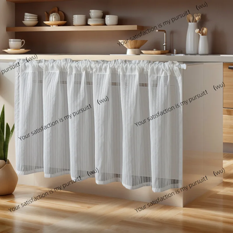 Modern simple solid color louver curtains without punching