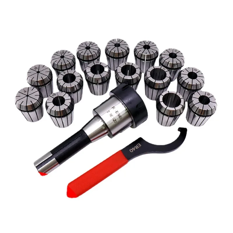 R8-ER40 milling chuck shank R8 turret milling shank R8 shank chuck set