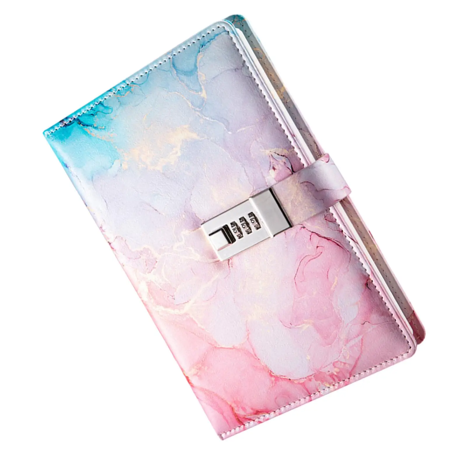 Secret Password Diary with Lock for Boys Men A5 PU Leather Journal Notebook Cute Gift for Office Work Creative Writing
