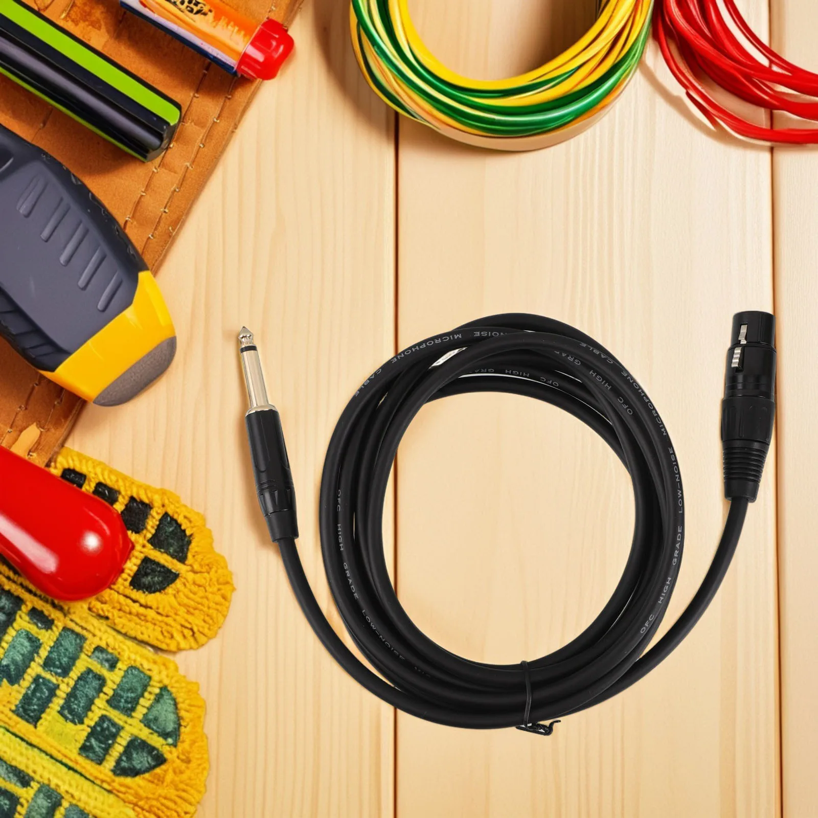 

Xlr Female To 6.35Mm Trs Male Adapter Audio For Microphone Recording Performance Xlr Mic Cable Adapter Cable