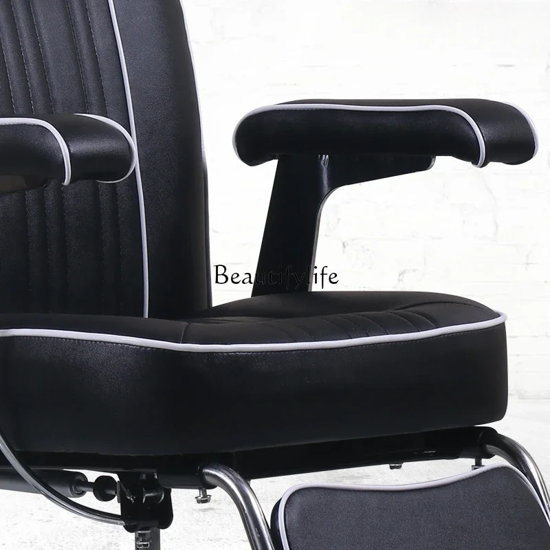 Can Be Put down Men's Barber Chair Barber Shop Hair Cutting Chair