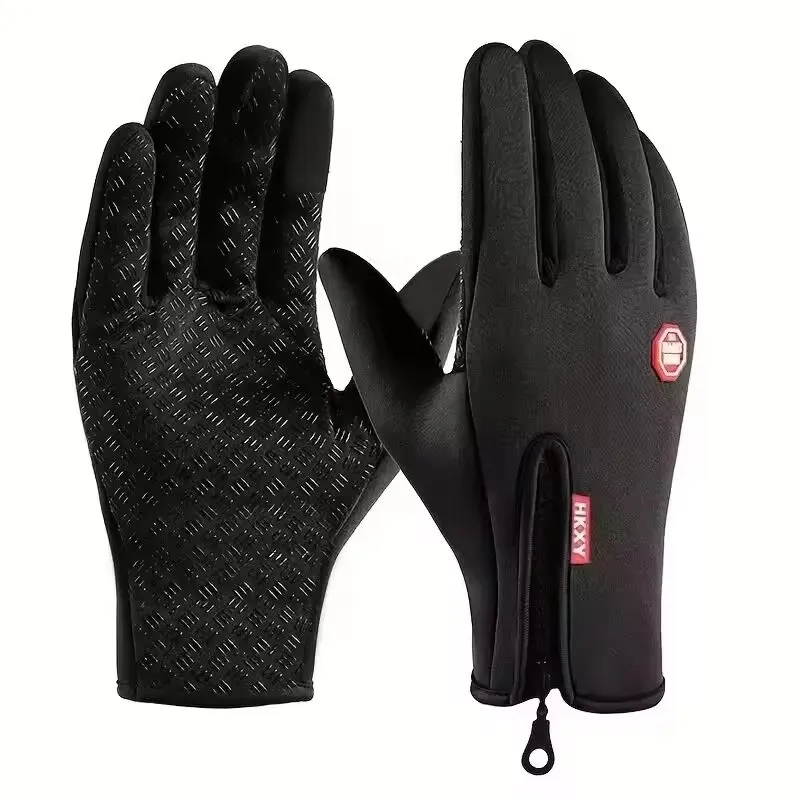 Winter Warme Radfahren Handschuhe Fahrrad Warme Touchscreen Voll Finger Handschuh Wasserdichte Outdoor Bike Skifahren Angeln Motorrad Reiten