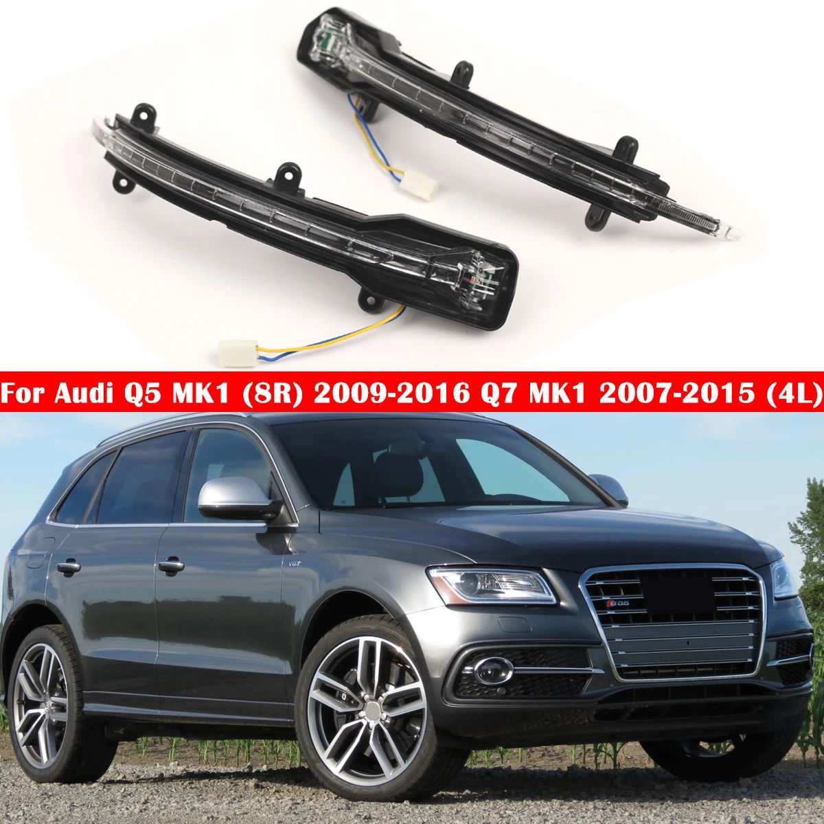 

Зеркала, индикатор указателей поворота, лампа для Audi Q5 MK1 2009-2016 8R Q7 2007-2015 4L0949101C 4L0949101A 4L0949102C 4L0949102A