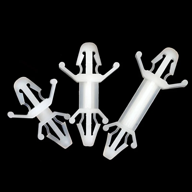 White Nylon XLB-5~36 PC Board Isolation Column Aircraft-Style Clip Double-Head Spacing Support