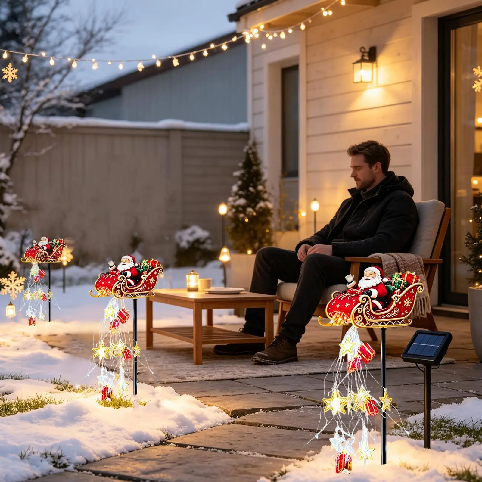 Solar Powered Christmas Lights Solar Powered Display Illumination Christmas Decorations Waterfall Lights For New Year Garden