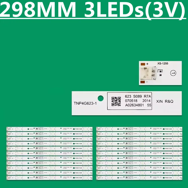 22PCS LED Backlight Strip TNP4G623-1 mk MVCVTN-0 1803 E179240 For TX-55FX623E TX-55EX610E TH-55FX750W TH-55ES630K TH-55EX600K