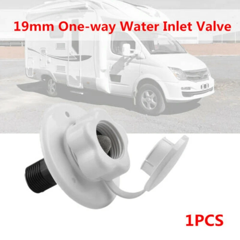 19Mm One-Way Water Inlet Valve Gravity City Fresh Water Fill Hatch Inlet Plastic For RV Trailer Camper