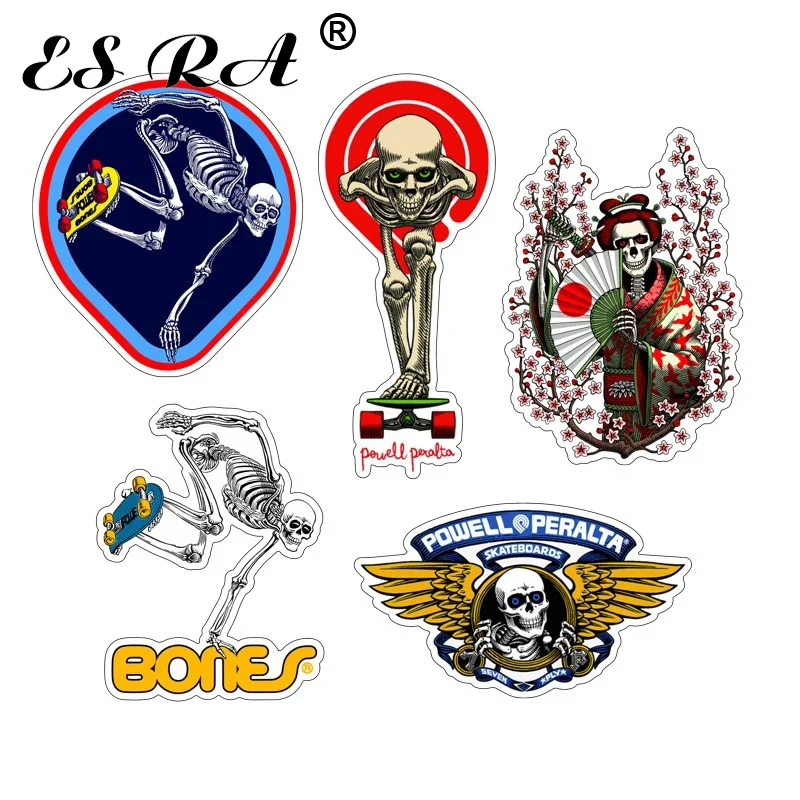 5 Pcs/Set Motor Decals Individuality Scary Ghost Waterproof for Suitcase Laptop Skateboard Helmet Car Decoration Stickers