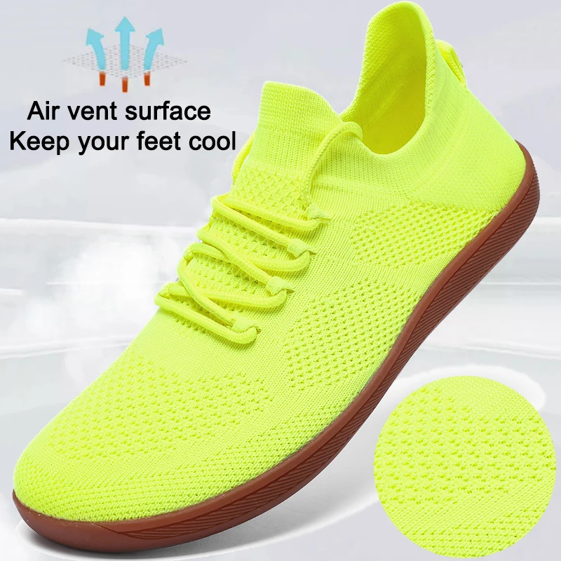 Minimalist barefoot shoes Unisex lightweight breathable wide toe sneakers outdoor casual walking shoes