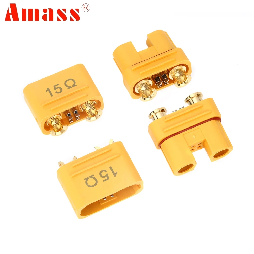 

10pair/lot AMASS AS150U Battery Connector Plug W/ Signal pins -Male/Female for RC Model Airplane