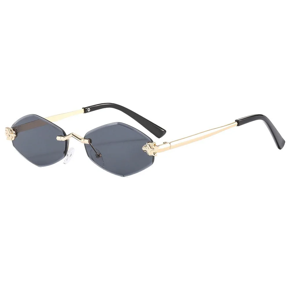 

UV400 Rhombus Sunglasses UV Protection Frameless Polygonal Cycling Sunglasses Eyewear Gradient Outdoor Sport Sunglasses