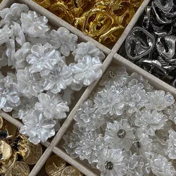 Wholesale High-grade Peony Lilac Shirt Coat Kitted Decorative Buckle Clothing Accessories Flower Button 8PCS/Lot