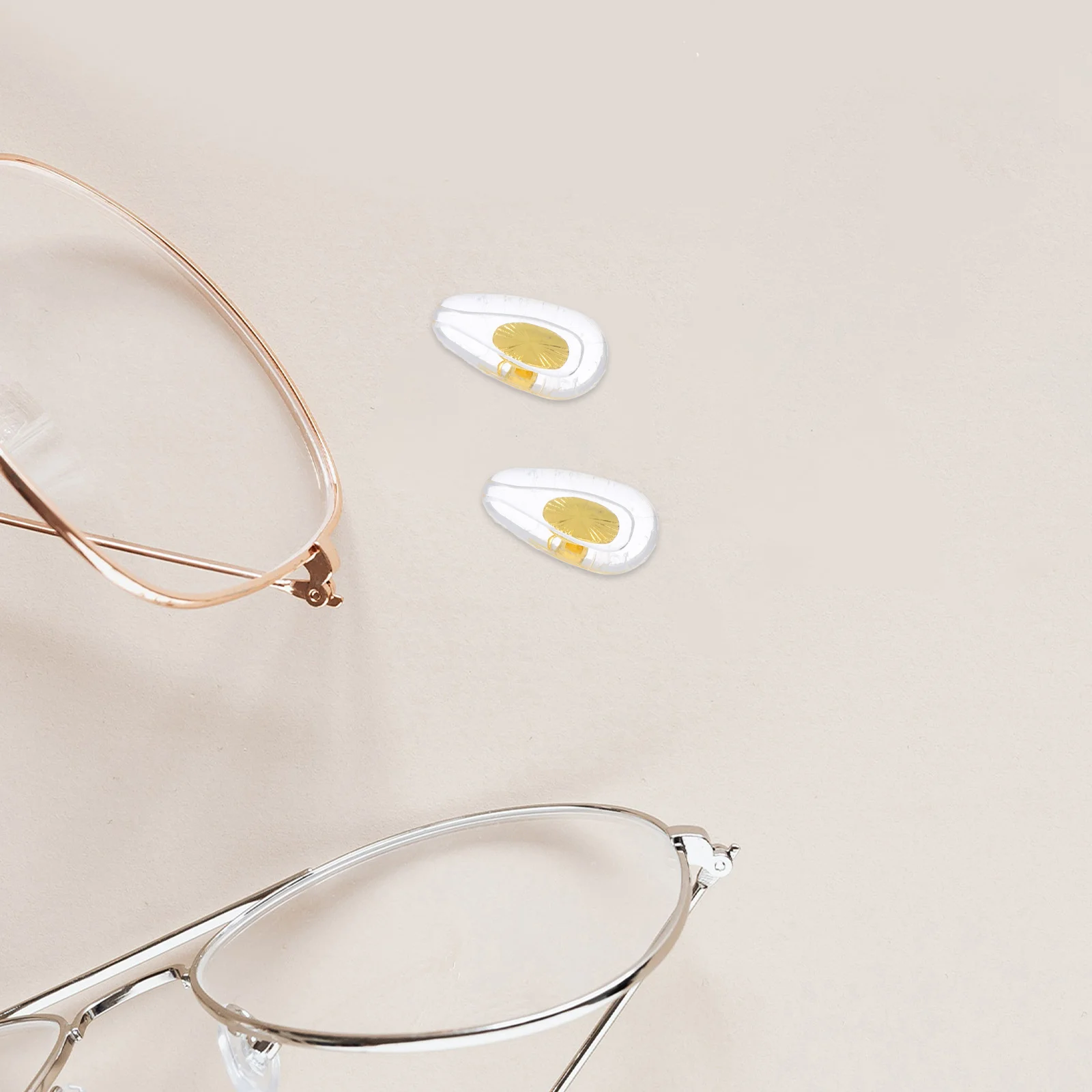 Metal Core Eyeglass Nose Pads Soft Silicone Replacement For Glasses Sunglasses Anti-Slip Grip Repair Tool