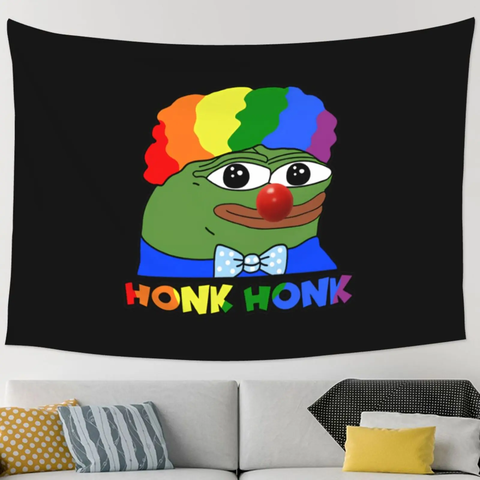 Clown Pepe Honk Honkler Meme arazzo appeso a parete Hippie Decor Mandala Kawaii Room Decor astrologia