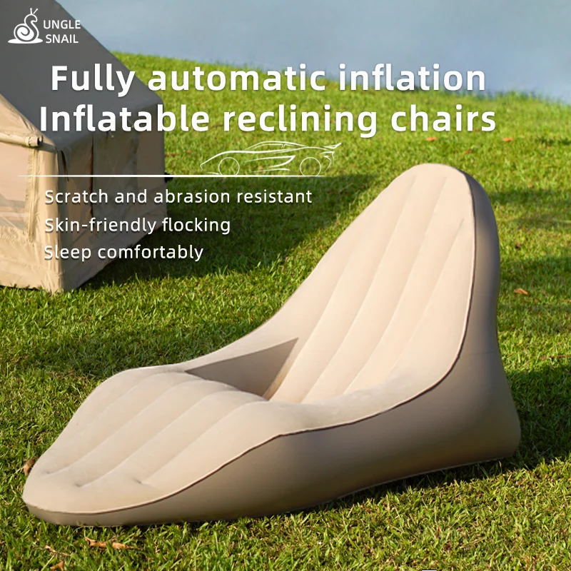 Inflatable Lazy Sofa Chair PVC Flocking Foldable Sofa Inflate quickly Infaltable Air Sofa Bed Beach Sofa deck chair Good quality