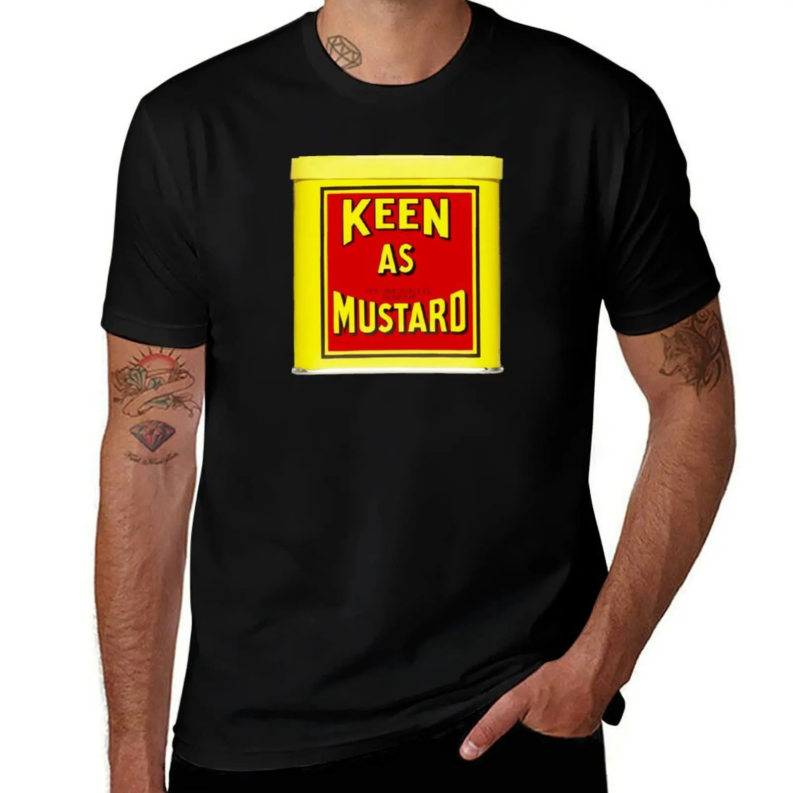 

100% cotton shirts shirts 100% T-Shirt shirt Mustard t funny man t t Keen men as cotton