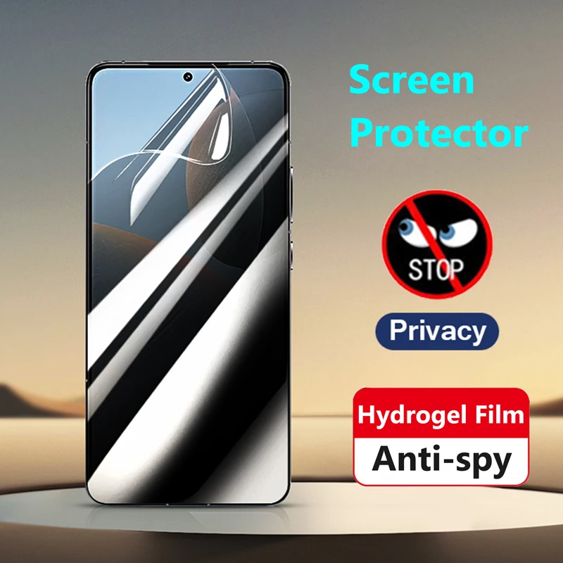 For Xiaomi Redmi K80 K70 K60 K50 K40 Pro Ultra K70E K60E K40S Gaming Anti Spy Hydrogel Film Full Cover Privacy Screen Protector