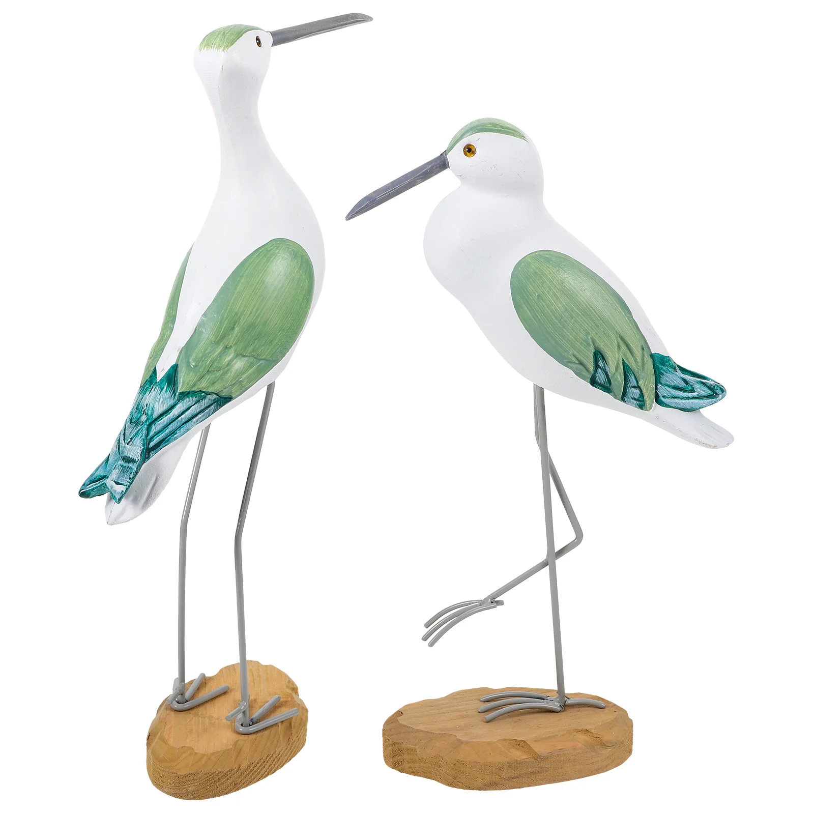 Nordic Seabirds Ornaments Seagulls Fish Tank Decorations Stuff Animals Desktop Wood Simulation Office Blue Home