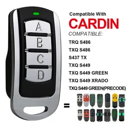 Multi-Frequency Garage Door Clone Remote Control For CARDIN S486 S435 S449 S476TX2 TXQ 433.92 868 MHz Rolling Code Gate Opener